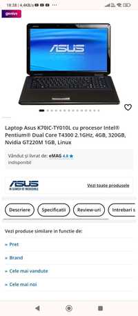 Laptop gaming low Asus K70IC-TY010L