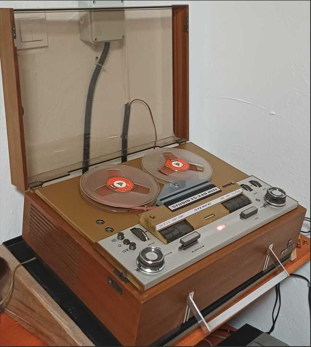 Magnetofon Vintage Grundig TS 340 Hi-Fi- preamps tuburi/lampi