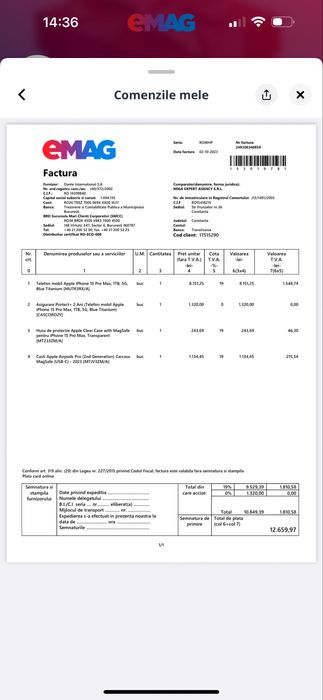 Casti Apple Airpods Pro (2 nd Generation)