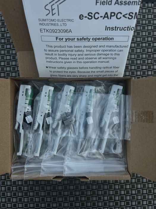 Conectori manuali fibra optica 10 buc