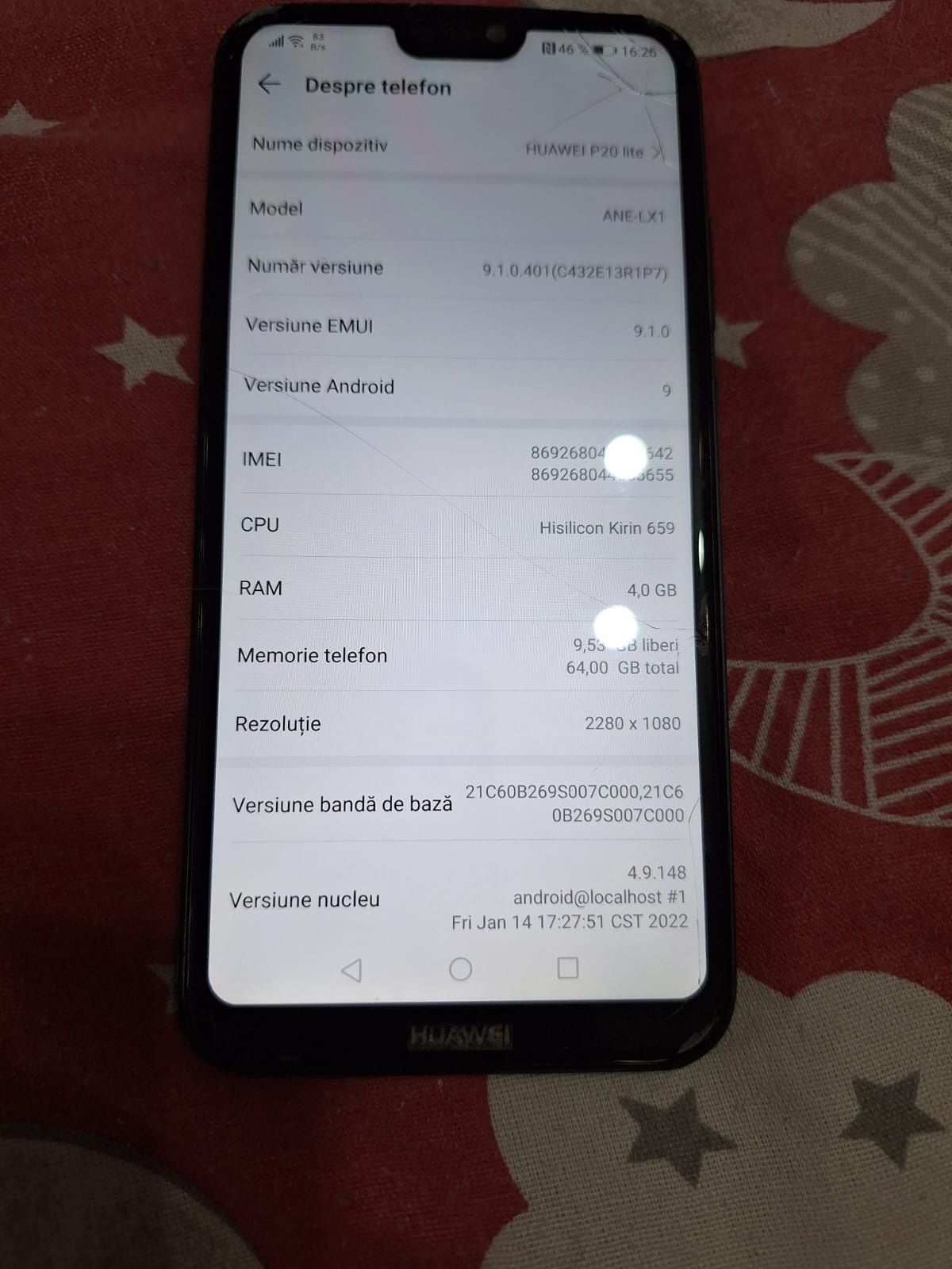 Huawei p20 lite,în stare foarte buna