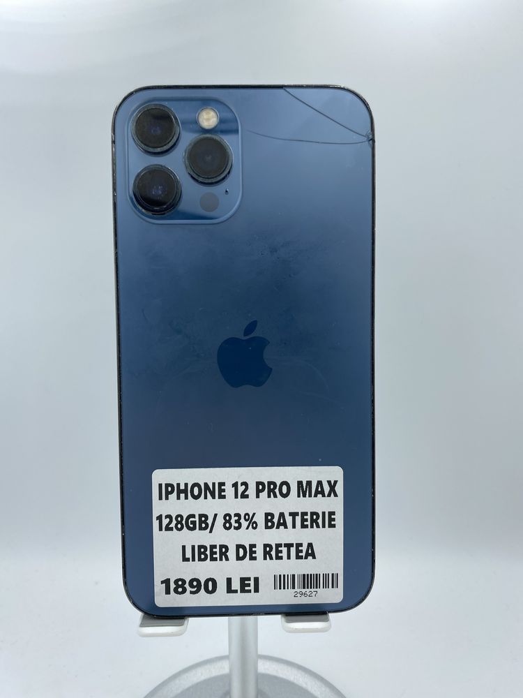 iPhone 12 Pro Max 128GB/83% Baterie Fisurat Spate #29627