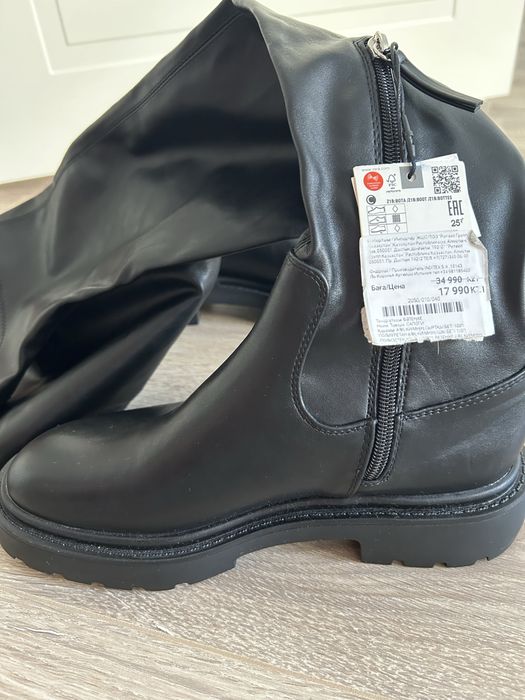 Ботфорты чулки сапоги ZARA новые с этикеткой