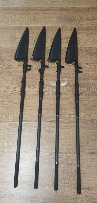 SET 4 Lansete Crap Robinhan LEGEND TELE CARP 3.9m 3.75 LBS Model Nou