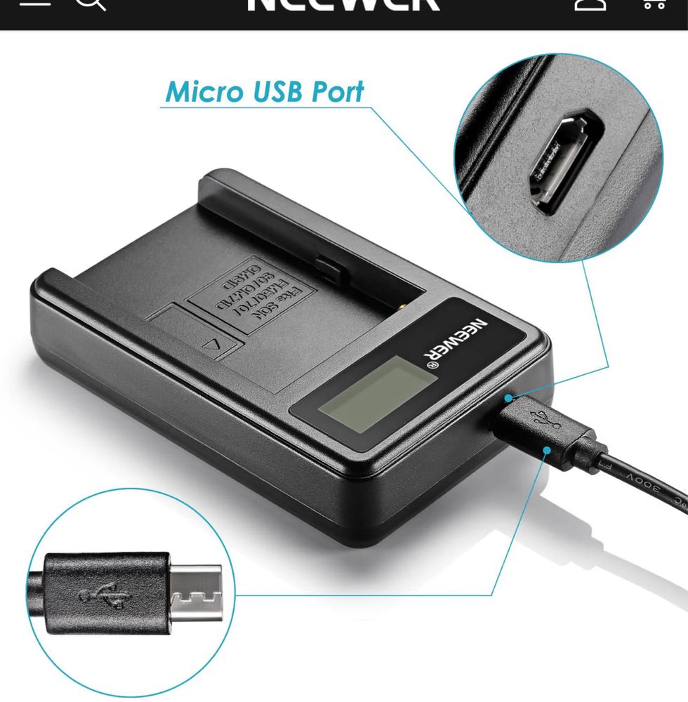 Set incarcator Sony NP550