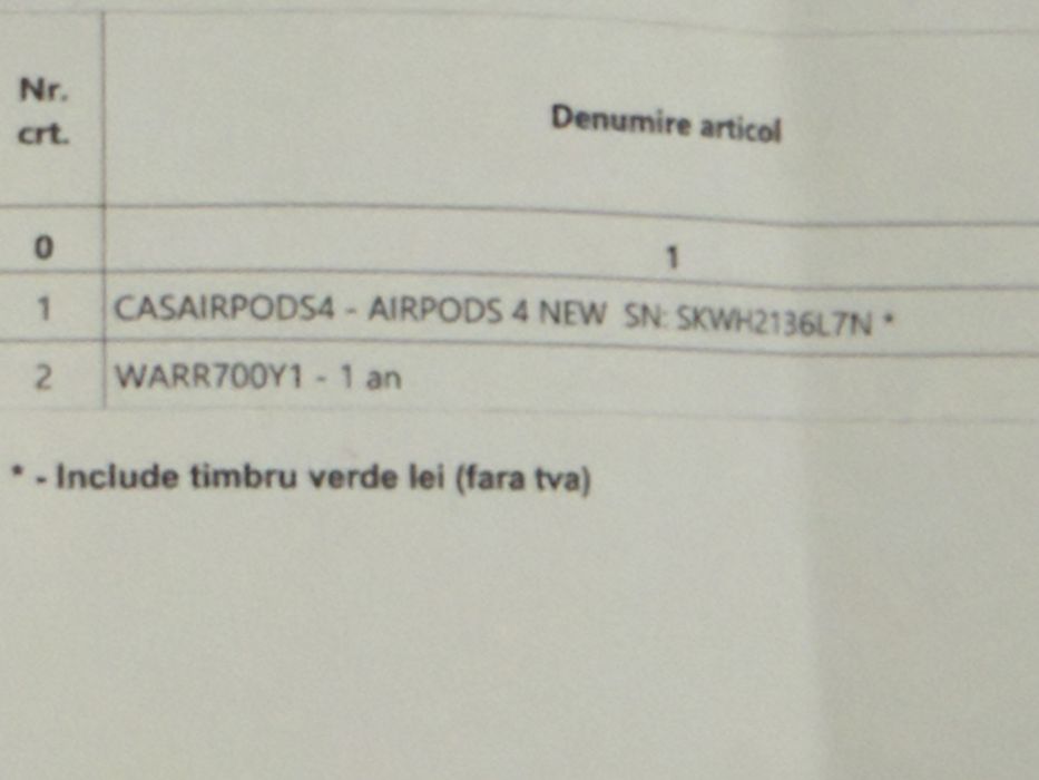Casti airpods 4 originale cu factura si garantie