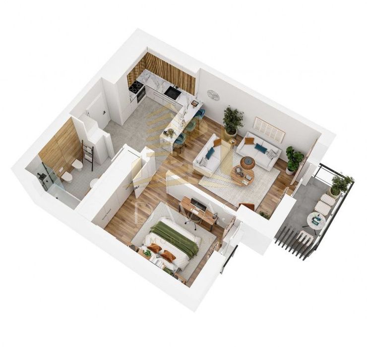 Apartament in bloc Nou de 2 camere - Parcare | Baciu