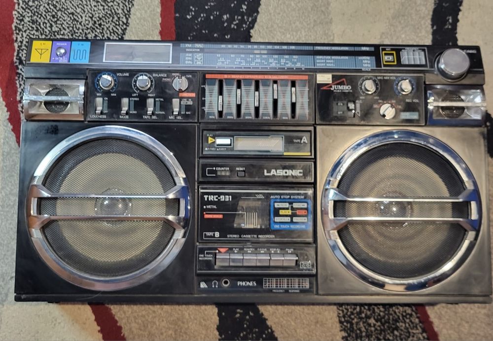 LASONIC TRC-931 Radio Casetofon Vintage Jumbo BOOMBOX. Functioneaza