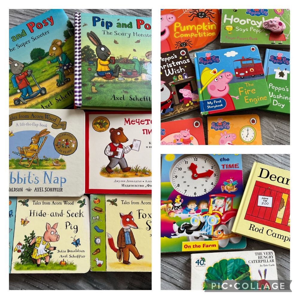 Детски книжки Peppa pig, Julia Donaldson, The very hungry catterpillar