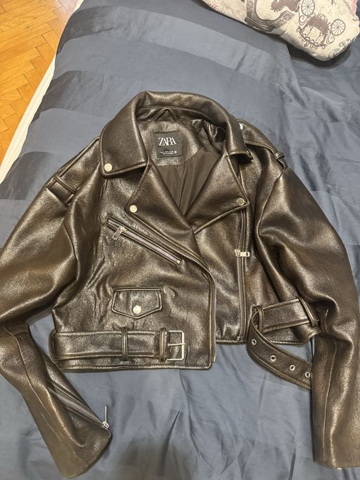 Кожено яке ZARA дамско