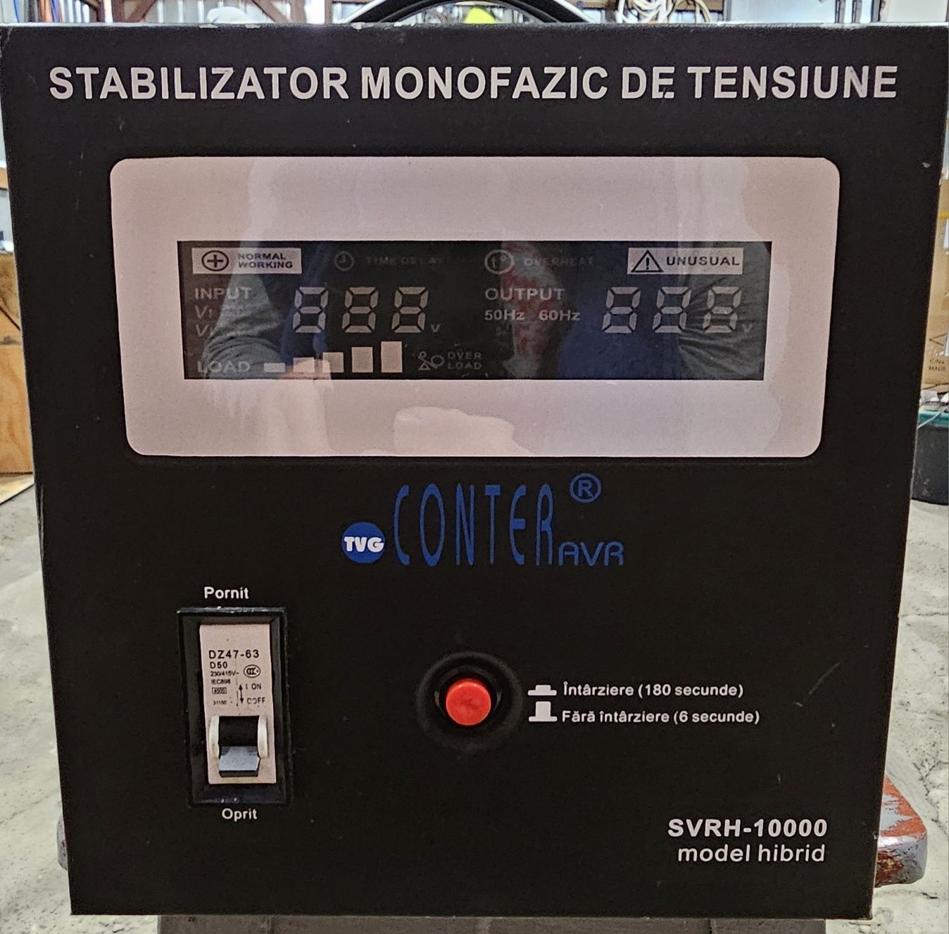 Stabilizator / Regulator Tensiune Conter SVRH-10000 Hibrid ! DEFECT !