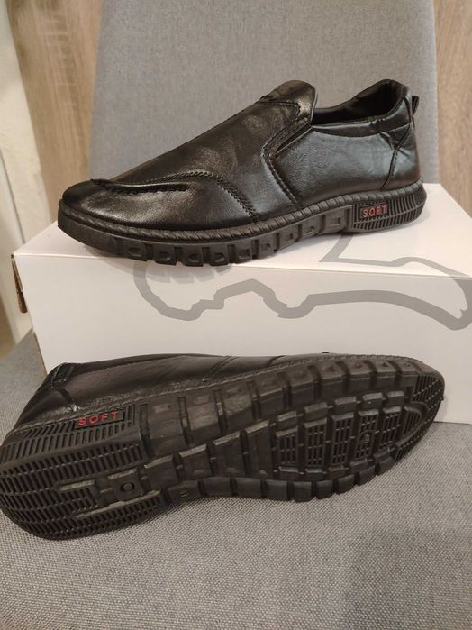 Обувки естествена кожа с дишаща подметка