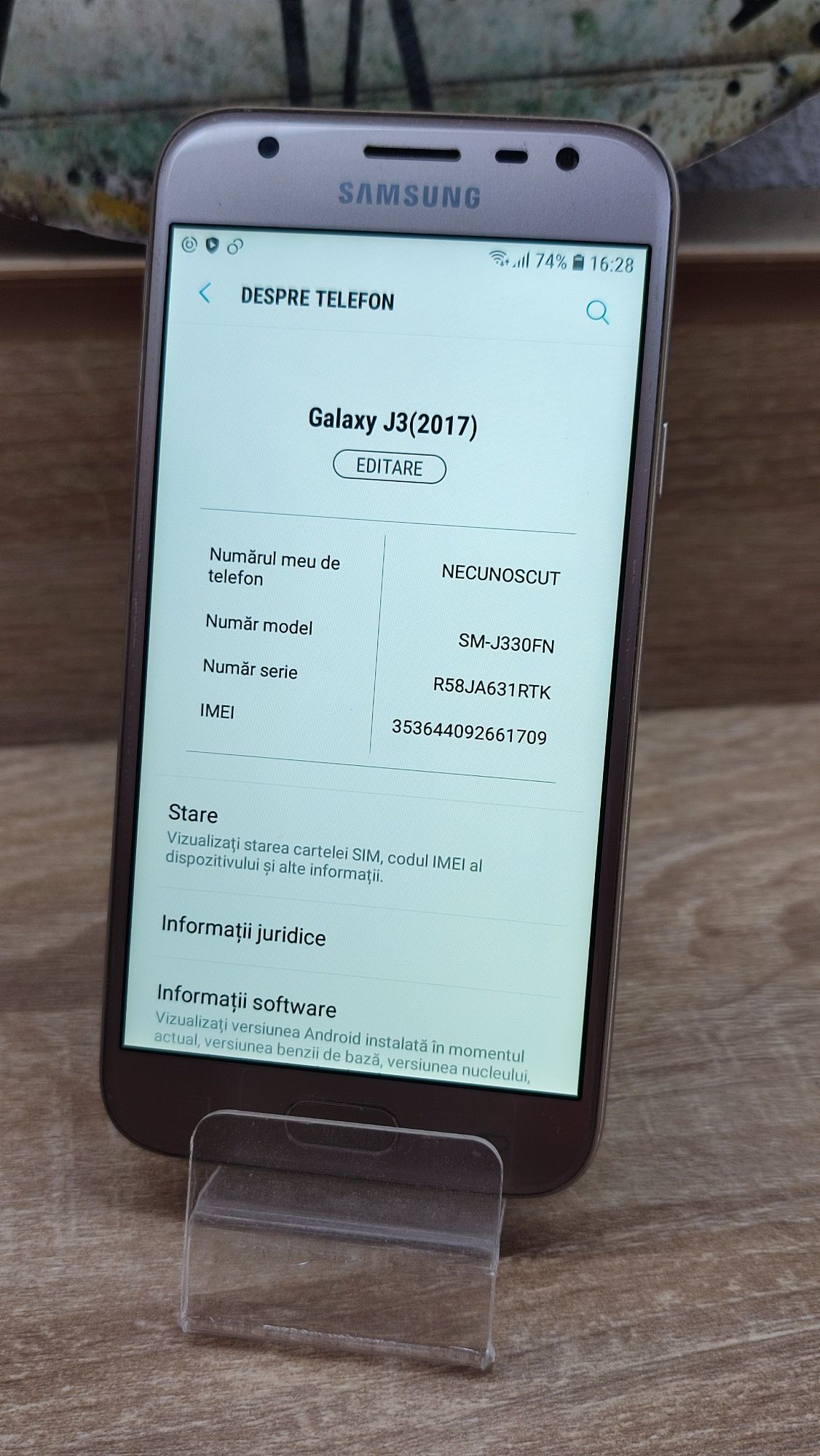 Samsung Galaxy J3 2017 GOLD Impecabil