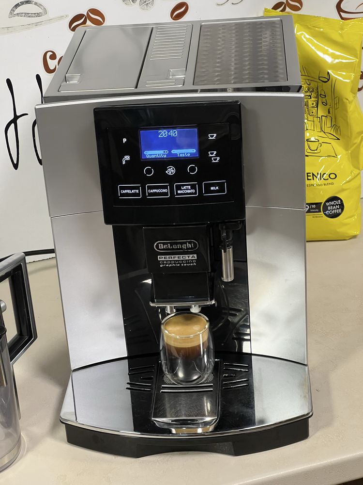 Кафемашина кафе автомат delonghı perfecta touch cappuccino с гаранция