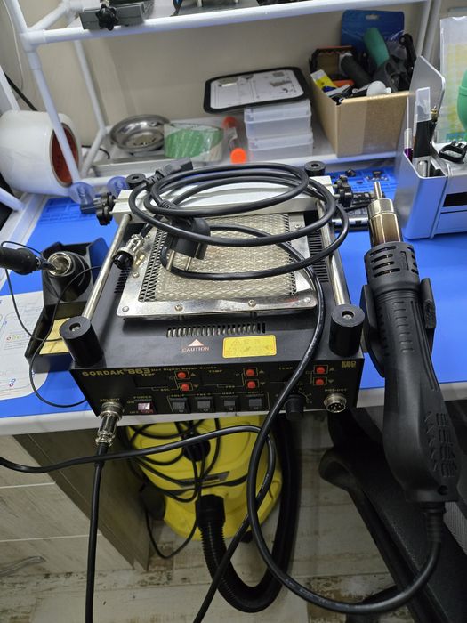 Поялна станция + пистолет с горещ въздух Gordak 863