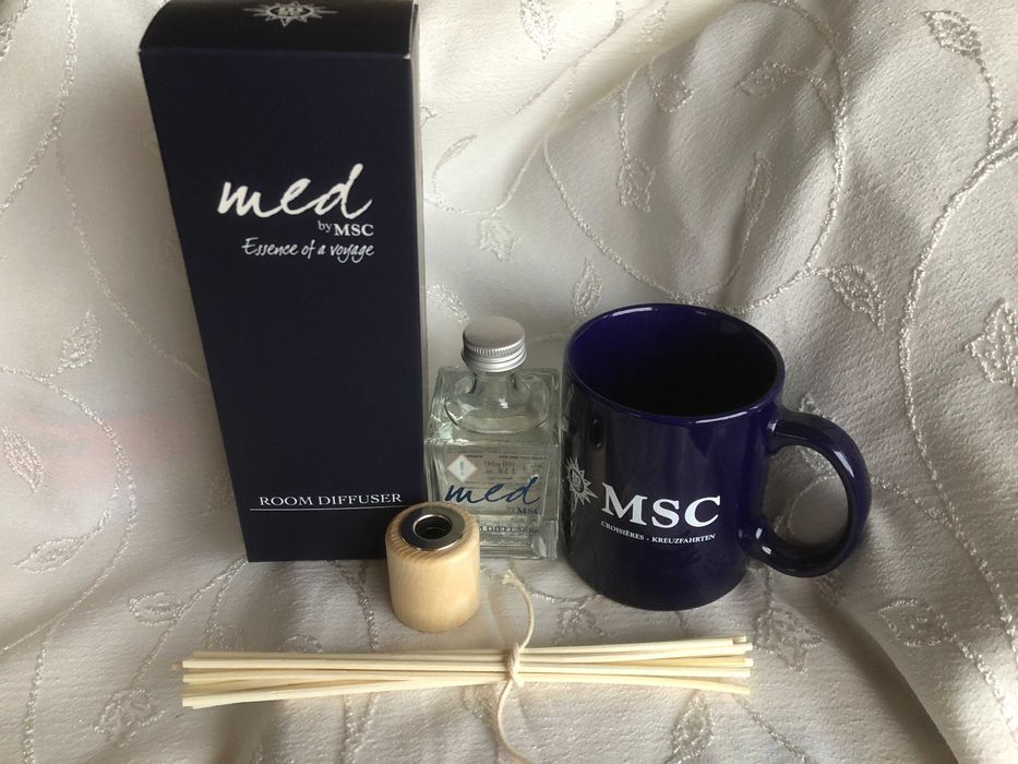 Луксозен ароматен дифузер за стая MED by MSC 100 ml + подарък чаша MSC
