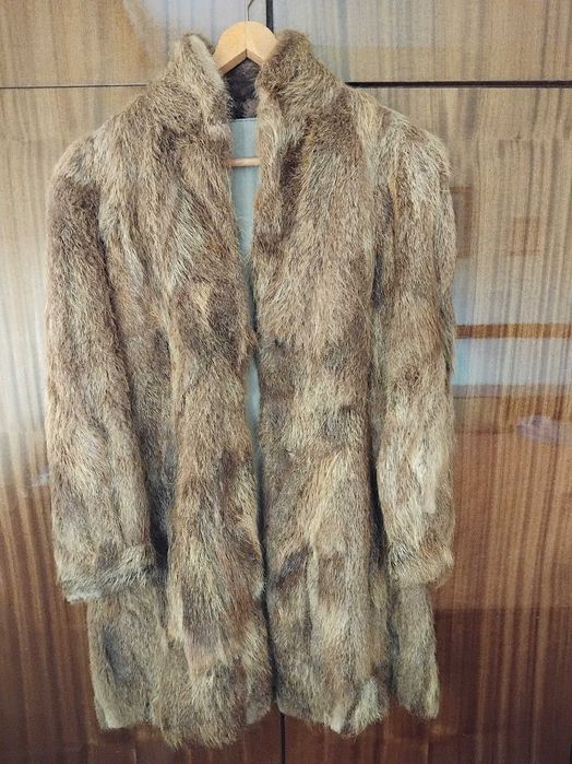 Дамско кожено палто