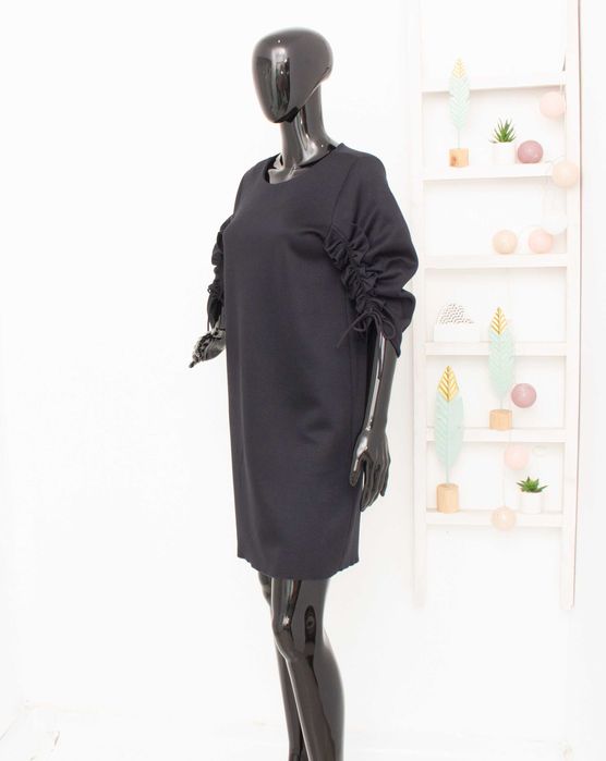 COS дамска черна рокля неопрен XS-S