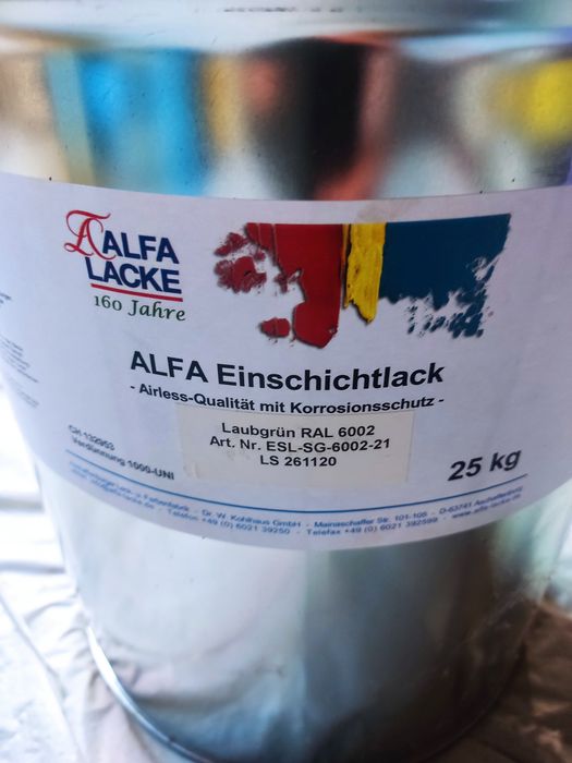 Vind  vopsea Verde  și Grii 25 kg găleată