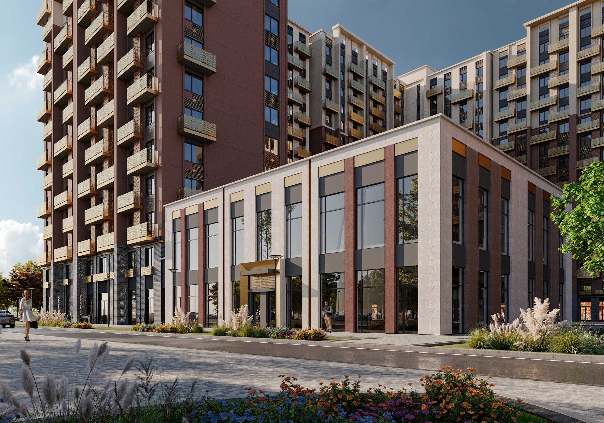 ЖК BI SAN`AT  2-к квартира 40.45 м2. г. Ташкент, ул. Фергана йули