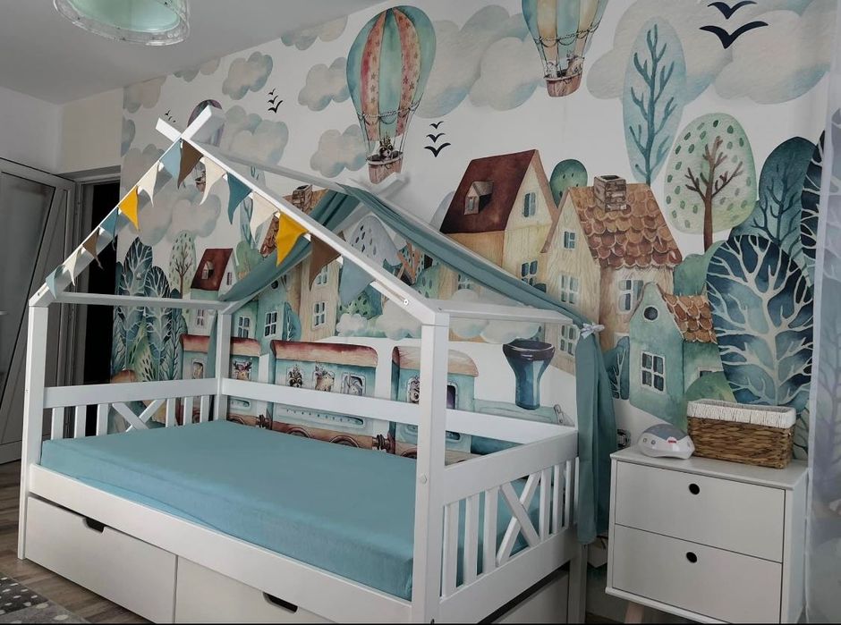 Детско единично легло тип къщичка