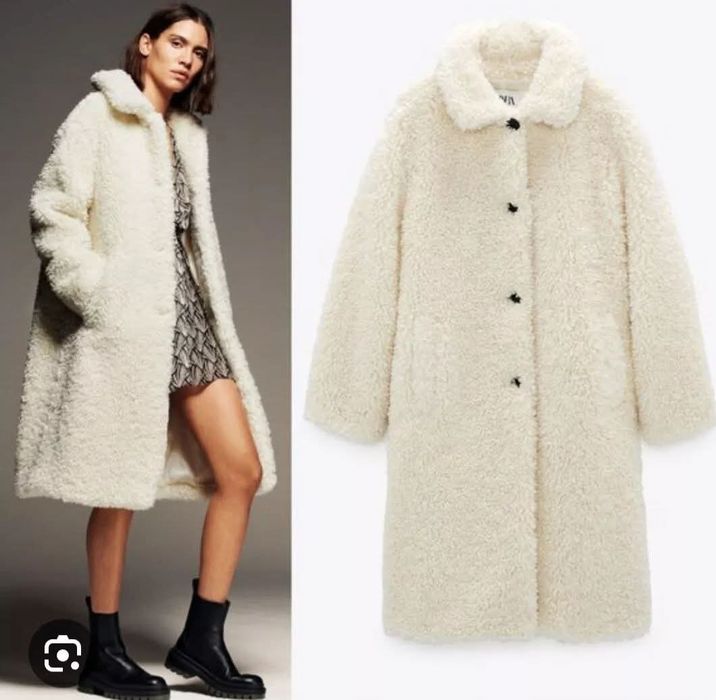 ZARA teddy bear палто р-р ХС
