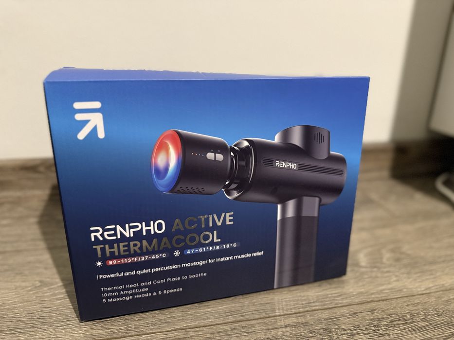 Aparat de masaj Renpho cu cap de încălzire și răcire – nou