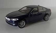 Macheta BMW 535i seria 5 (F10) 2010 albastru - Welly 1/36