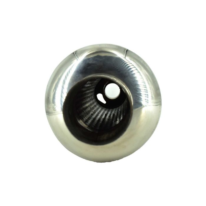Toba sport inox cu silencer si reglaj intrare 5cm iesire 9cm l 46cm