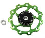Rotita schimbator 11T - rulment, aluminiu, ultralight - Verde