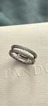 Pandora inel stilat dublu 196236CZ 54 mm