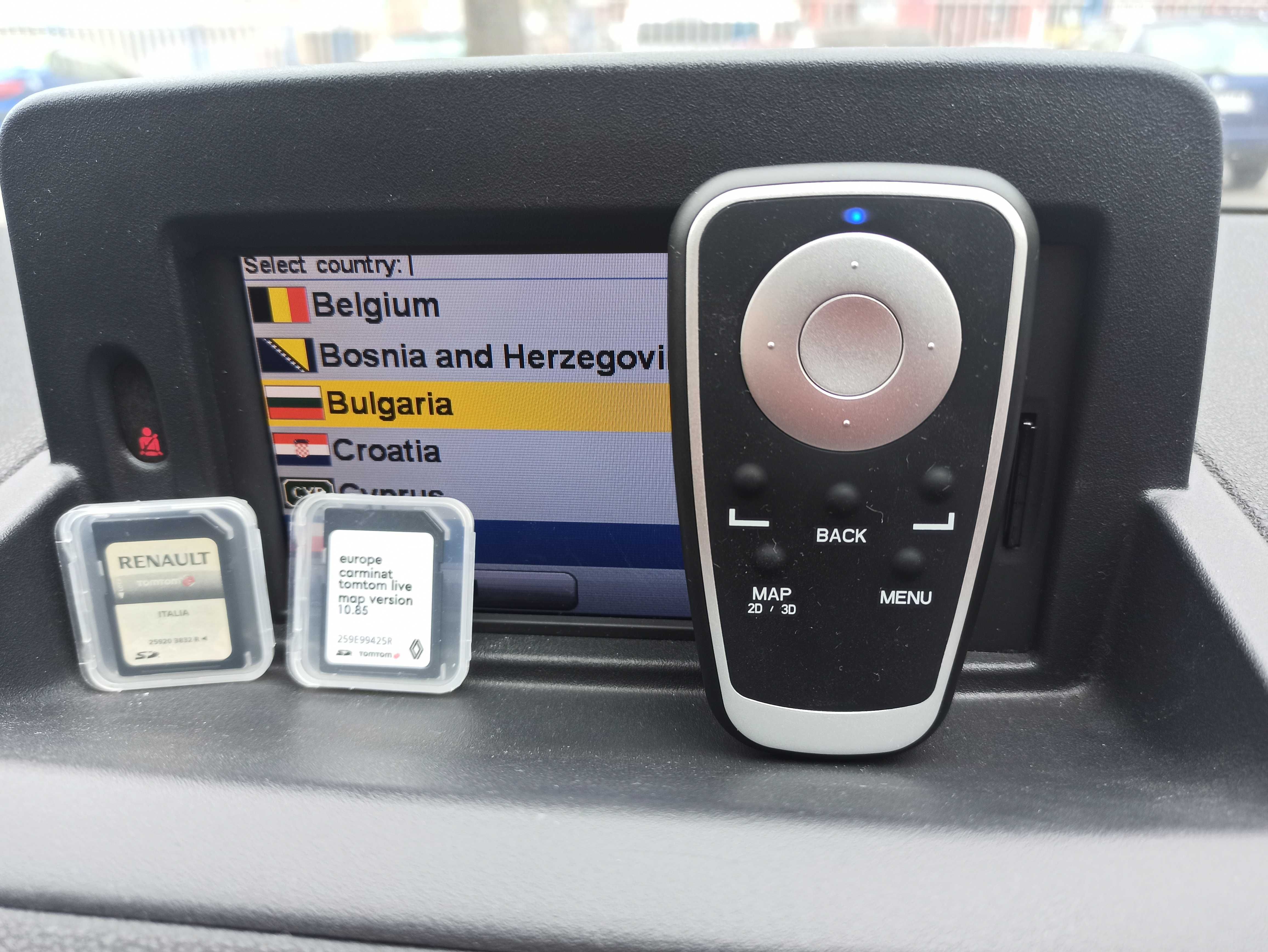 SD card 2025 Рено навигация карта TomTom /Carminat LIVE/R-LINK/RENAULT