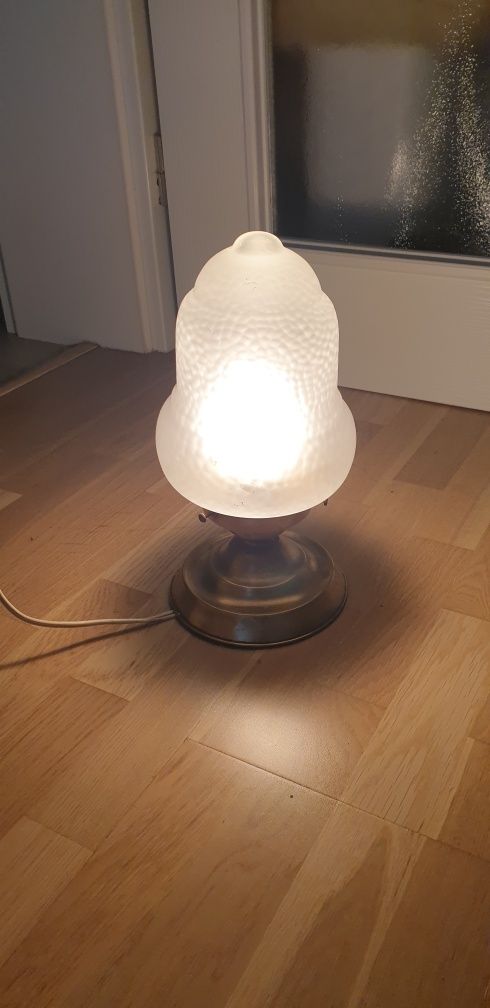 Aplica plafoniera lampa vintage colectie alama sticla Germania 1930