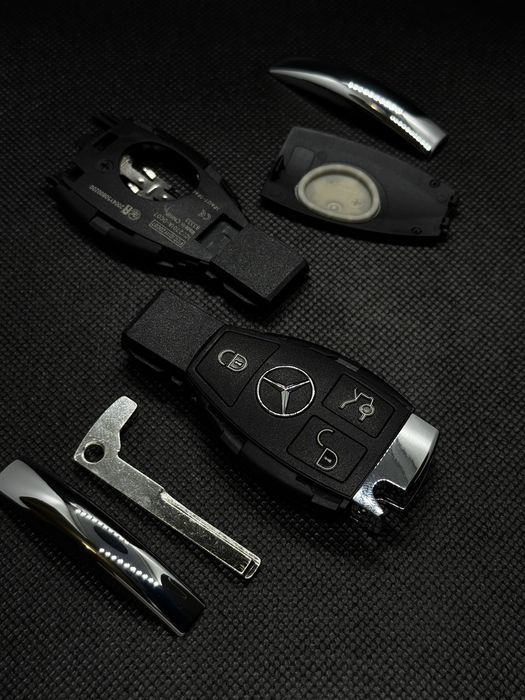 Cheie auto Mercedes Benz – Carcasă NOUĂ, 3 butoane, schimb rapid!