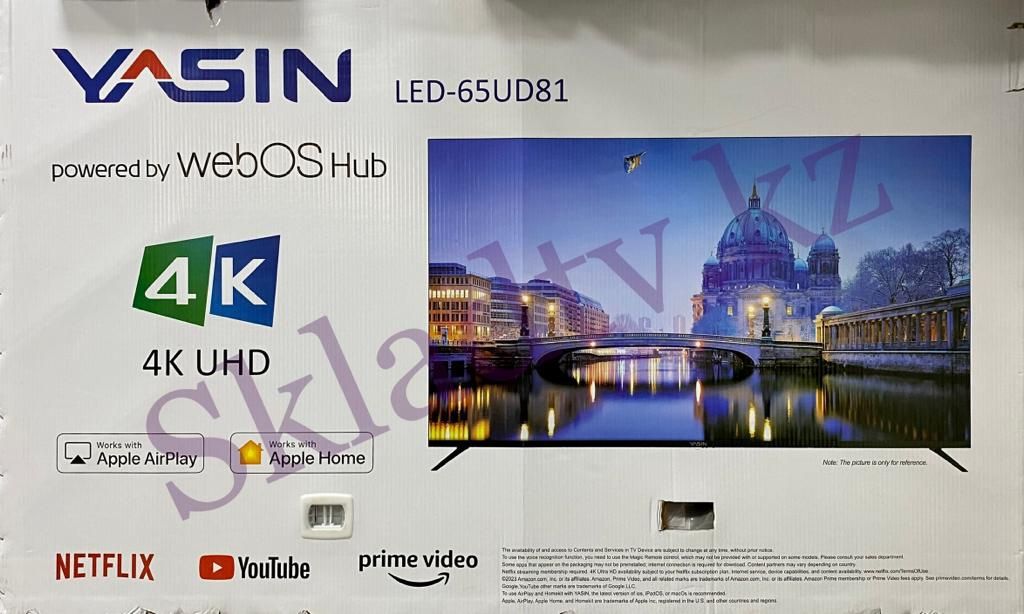 НОВИНКА 2024! YASIN SMART 4K 165см на топовом WebOS от LG пульт указка