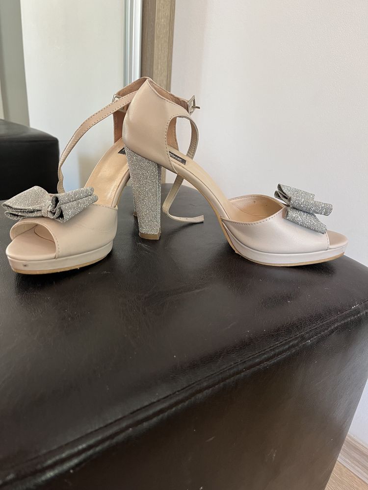 Sandale elegante, piele naturală, 39