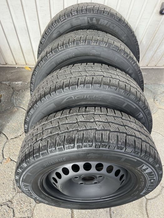 Jante otel 5x120mm, anvelope iarna 215/65 R16C, VW T5, T6, Tranporter!