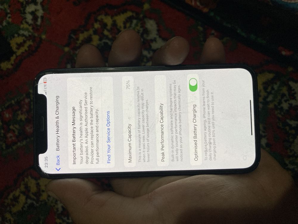 Iphone 12-mini yaxshi holatda karopka yoq garantiya 1 o’y
