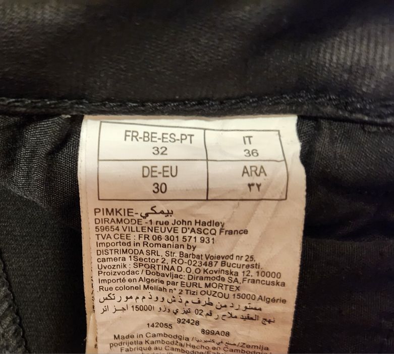 Pantaloni PIMKIE, masura 32, imitatie piele, negri