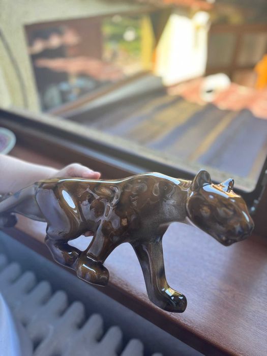 Decorațiune tigru din teracotă/20cm×43cm/1,025kg.