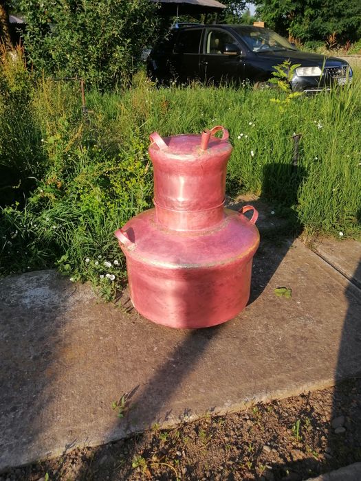 Vand cazan pentru fiert tuica,din cupru,capacitate60 litri,cu sistem d
