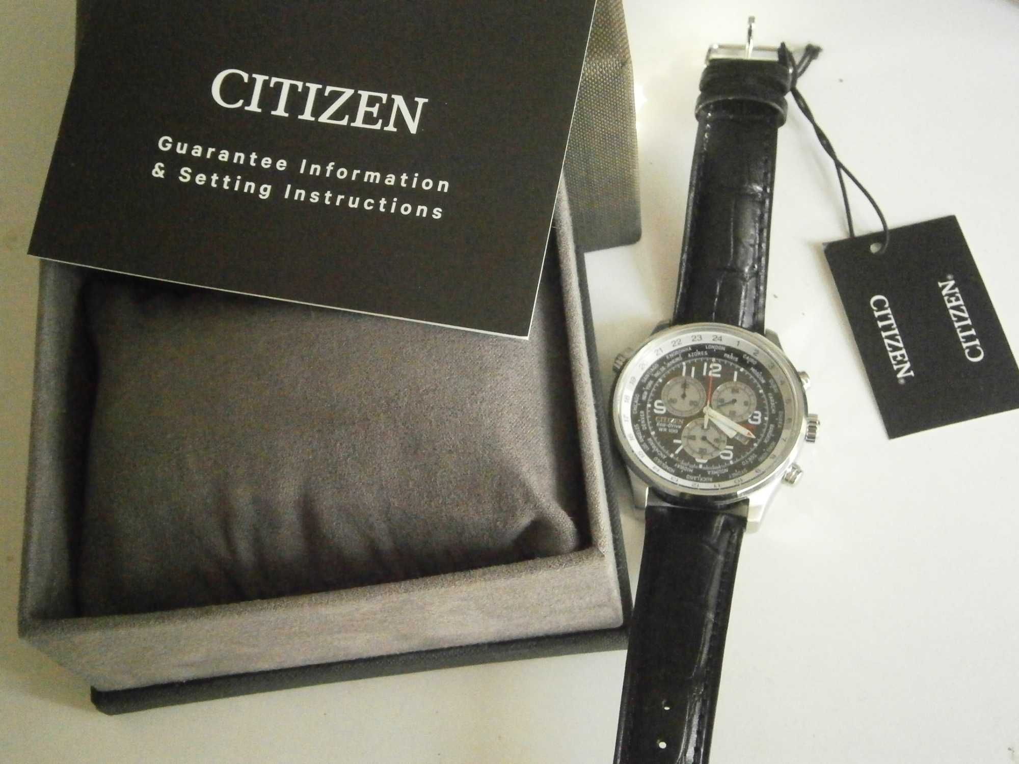 CITIZEN Eco-Drive, Worldtime chronograph, Brand new!