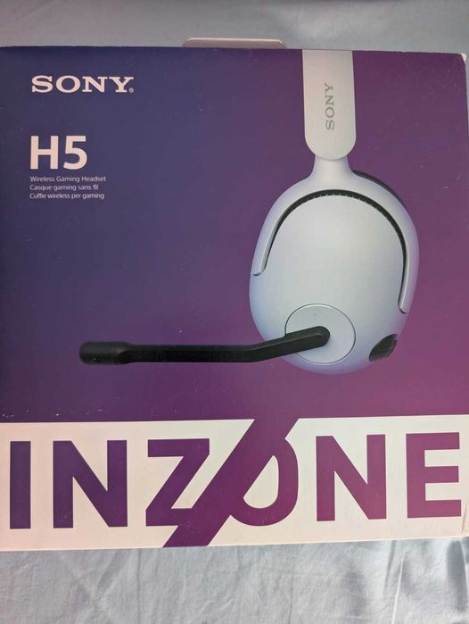 Sony Inzone H5 Fără fir Over Ear Gaming Headset cu conexiune 3,5mm