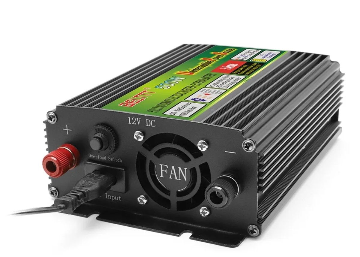 Инвертор 12/220v с функцией заряда аккумулятора преобразователь напряж