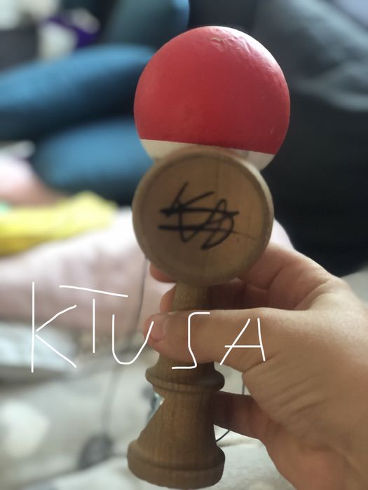 Kendama krom pop red sticky