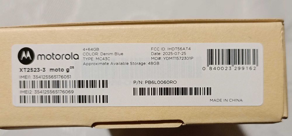 Смарт телефон Motorola Moto G05