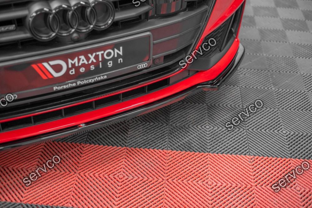 Prelungire splitter bara fata Audi A7 C8 S-line 2017- v1 Maxton Design
