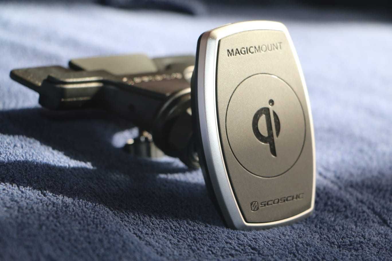 Suport auto magnetic MagicMount Pro Charge CD cu încărcare Qi