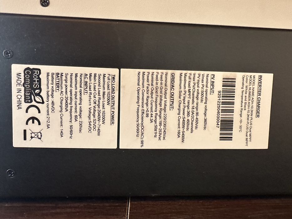 Invertor DAXTROMN 10.2kw