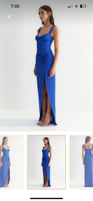 Рокля за повод, синя